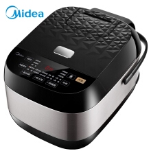 美的（Midea）電飯煲 鉆石紋理上蓋 金屬拉絲機身 匠銀聚能厚釜內膽4L電飯鍋MB-40EASY202